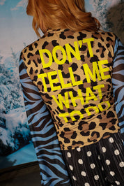 Don't Tell Me Star Bell Sleeve Mesh Top