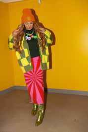 I'm Spiraling Midi Skirt