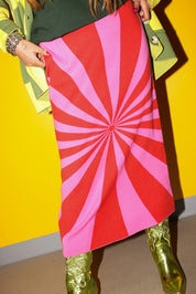 I'm Spiraling Midi Skirt