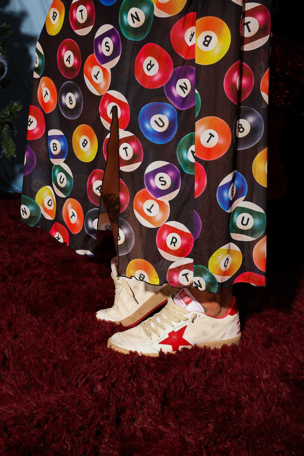 Welcome to Burnt Toast Billiards Mesh Maxi Skirt