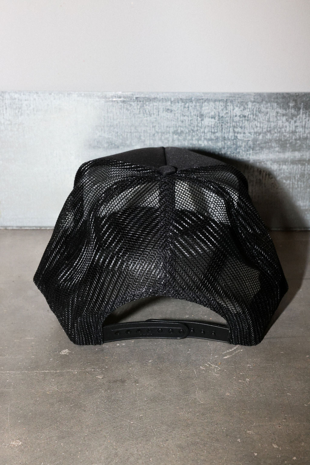 Burnt Toast Theory Black Embroidered Trucker Hat