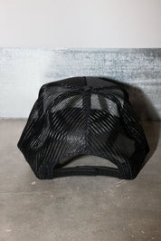 Burnt Toast Theory Black Embroidered Trucker Hat