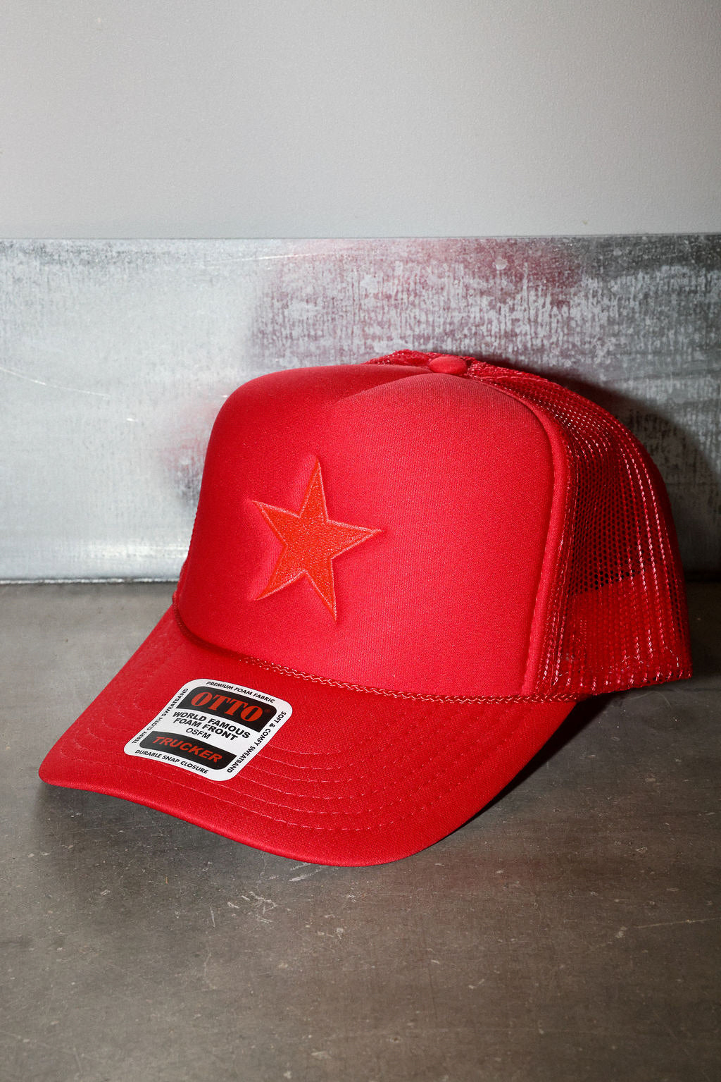 Holiday Heatwave Red Embroidered Trucker Hat