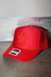 Holiday Heatwave Red Embroidered Trucker Hat