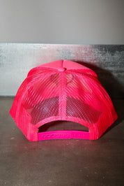 Panther Neon Pink Embroidered Trucker Hat