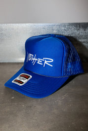 Mother Blue Embroidered Trucker Hat