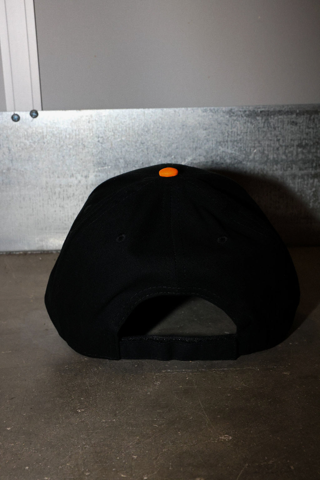 Upside Down Burnt Toast Orange Flame Embroidered Trucker Hat