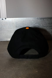 Upside Down Burnt Toast Orange Flame Embroidered Trucker Hat