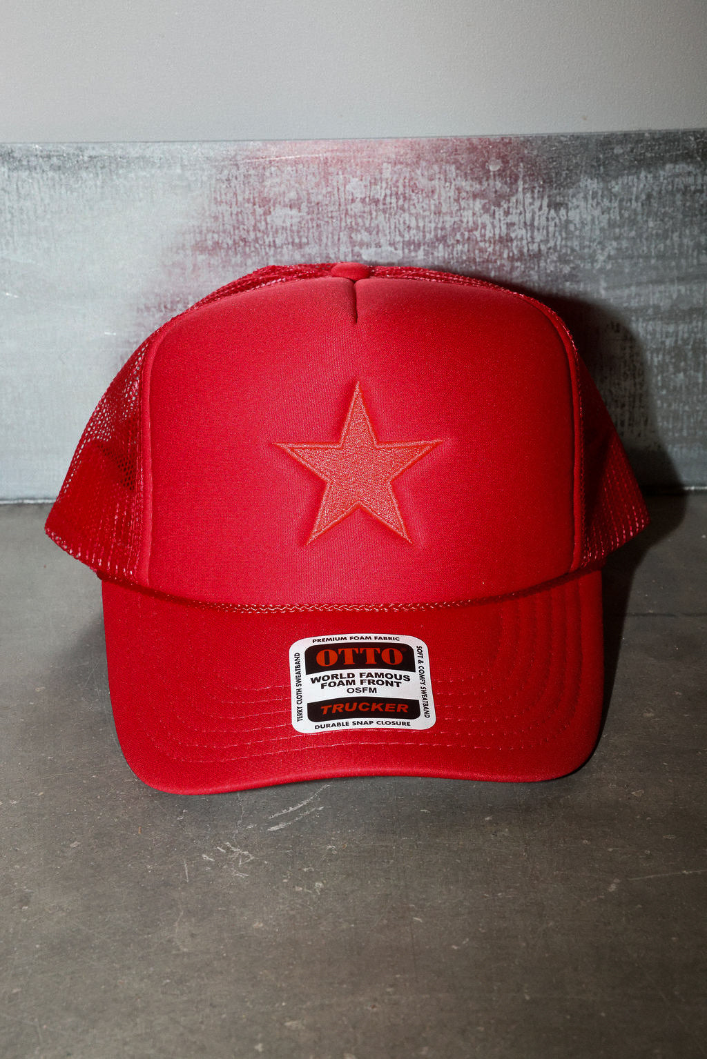 Holiday Heatwave Red Embroidered Trucker Hat