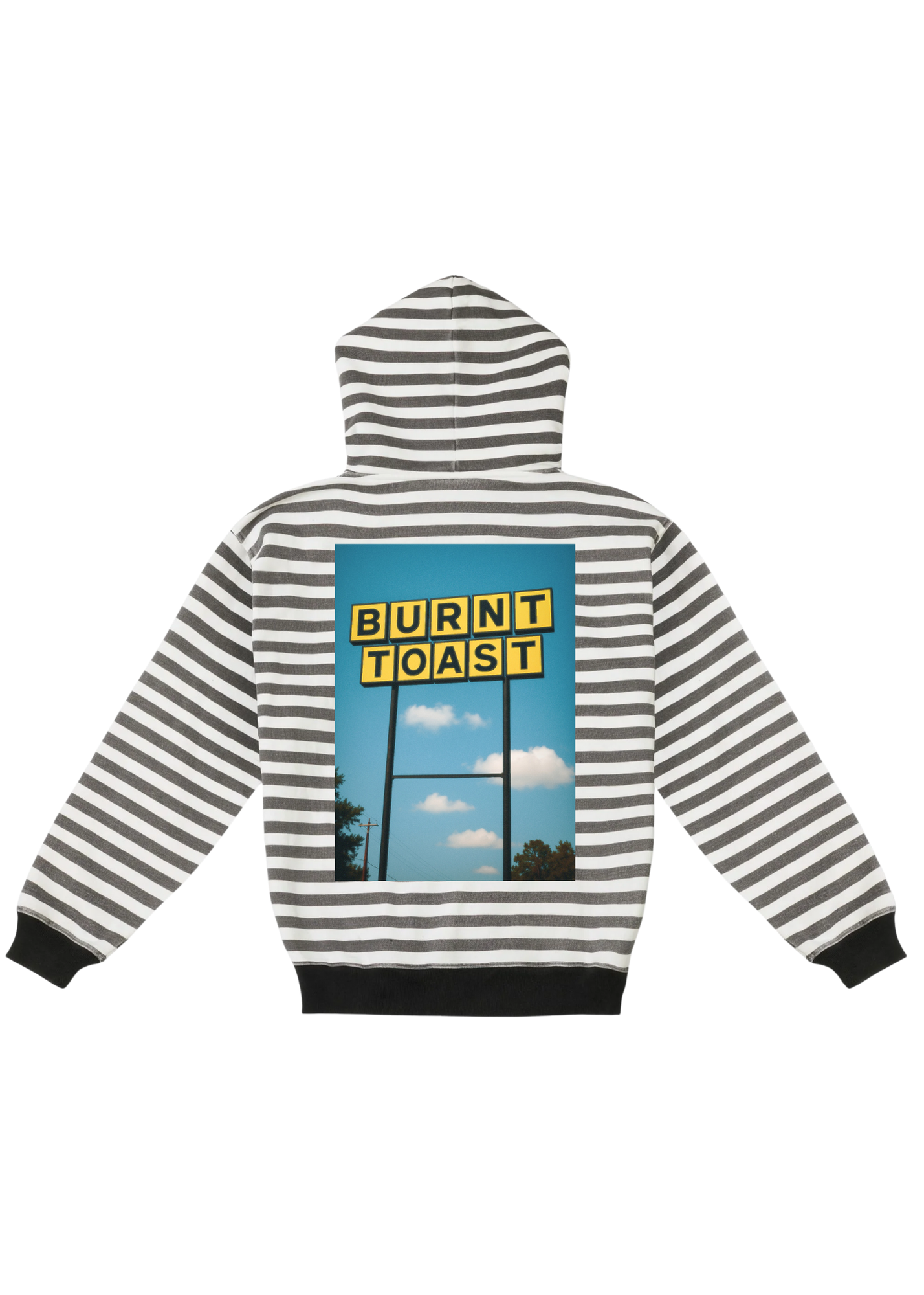 Burnt Toast Waffle House Graphic Zip Up Hoodie
