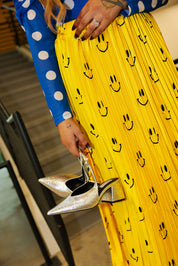 Happy To Be Here Smiley Pleated Skirt **RESTOCKED**