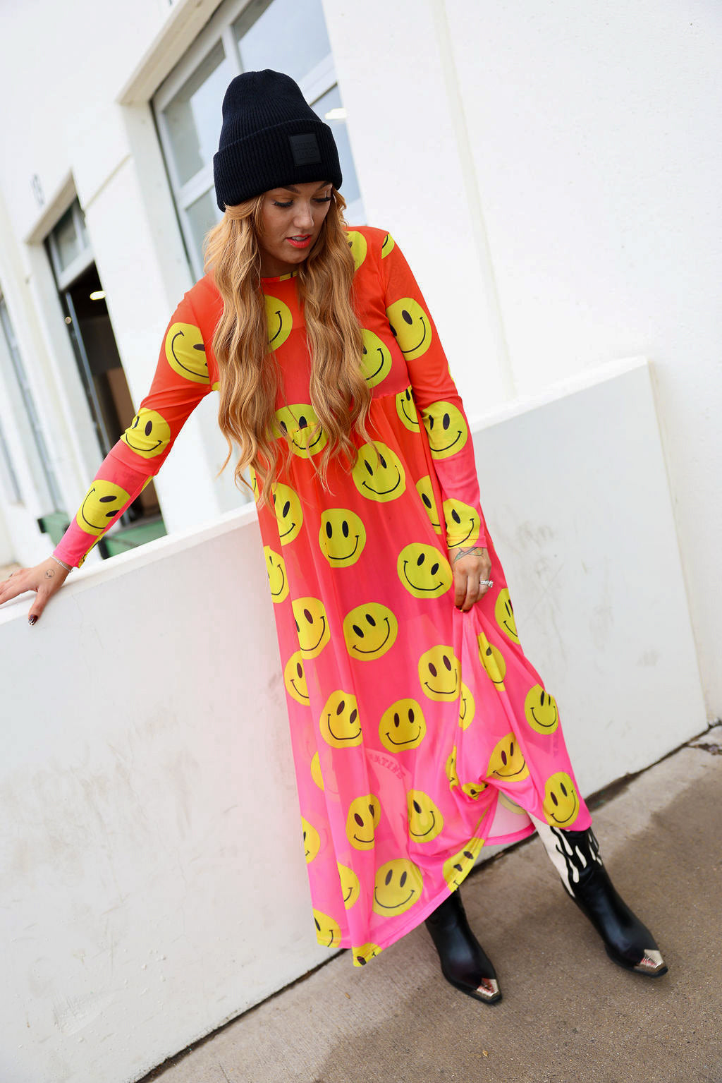 Having the Most Fun Mesh Dress