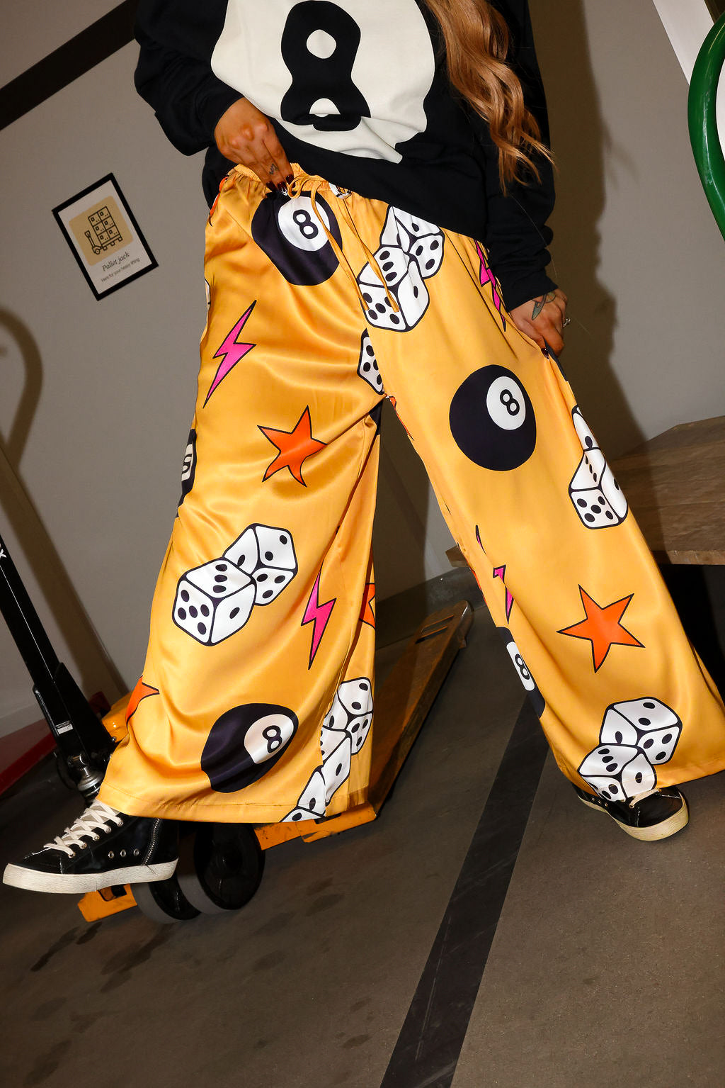 She's So Lucky Wide-Leg Pants