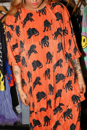 Midnight Strike Plisse Maxi Skirt Set