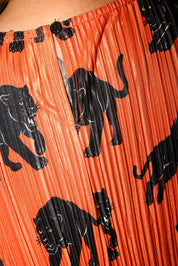 Midnight Strike Plisse Maxi Skirt Set