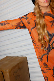 Now You See Me Camo Boxy Mesh Dress