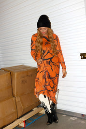 Now You See Me Camo Boxy Mesh Dress