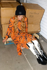 Now You See Me Camo Boxy Mesh Dress