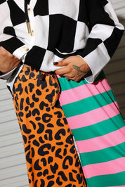 Party Animal Half & Half Cropped Pants