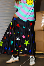 Stars Are Blind Pleated Maxi Skirt