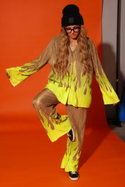 Burn Baby Burn Plisse Set