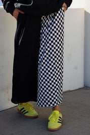 Black + White Half & Half Cropped Pants (w/ Pockets) **RESTOCKED**