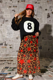 Burnt Toast Upside Down Red and Pink Embroidered Trucker Hat