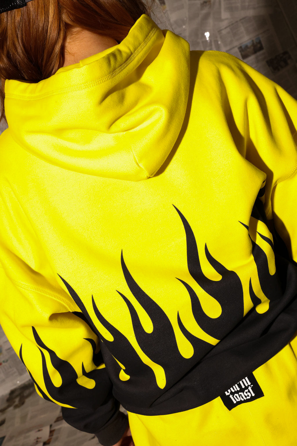 ** PRE-ORDER: ships by 1/19 ** Burnt Toast Original Fleece Hooded Sweatshirt (Yellow/Black)