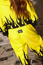 ** PRE-ORDER: ships by 1/19 ** Burnt Toast Original Fleece Jogger Pants (Yellow/Black)