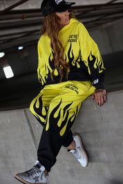 ** PRE-ORDER: ships by 1/19 ** Burnt Toast Original Fleece Hooded Sweatshirt (Yellow/Black)