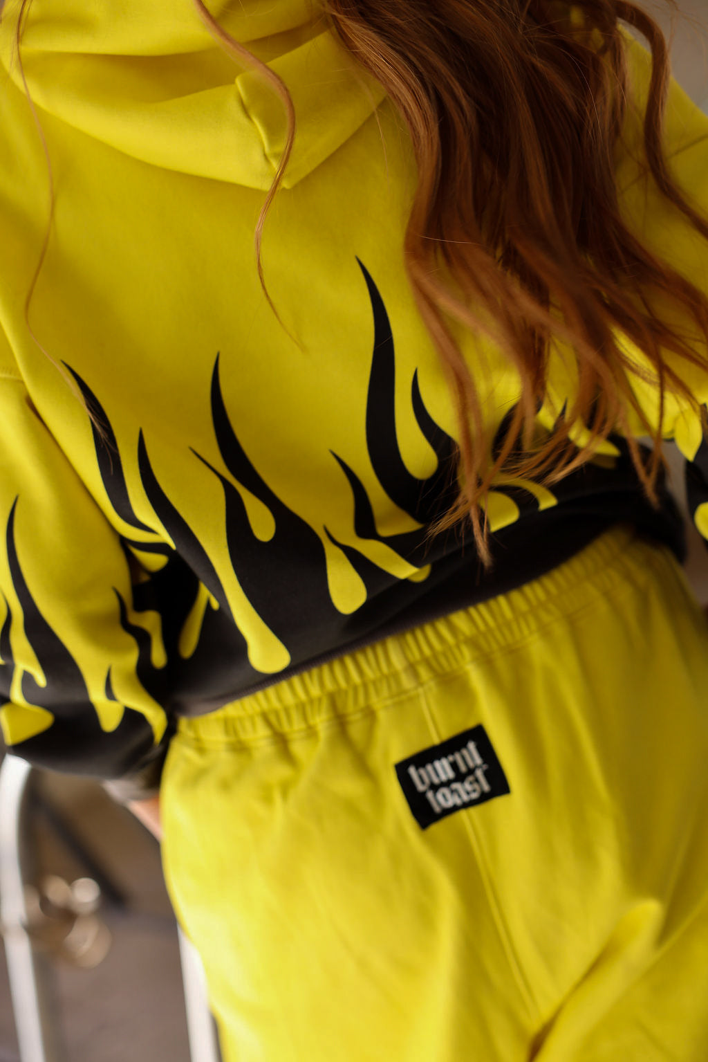 ** PRE-ORDER: ships by 1/19 ** Burnt Toast Original Fleece Jogger Pants (Yellow/Black)
