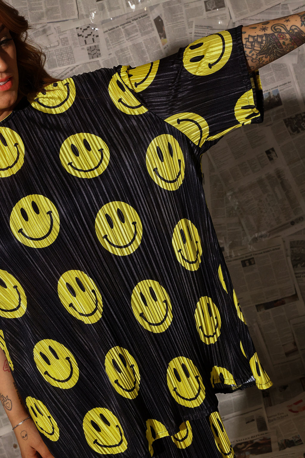 Smile Back Plisse Maxi Skirt Set