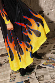 Heatwave Flame Mesh Dress **RESTOCKED**