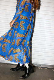 Blue Electric Jungle Mesh Dress **RESTOCKING SOON**