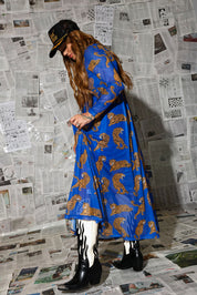 Blue Electric Jungle Mesh Dress **RESTOCKING SOON**