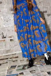 Blue Electric Jungle Mesh Dress **RESTOCKING SOON**