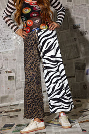 Animal Style Half & Half Cropped Pants (w/ Pockets) **RESTOCKED**