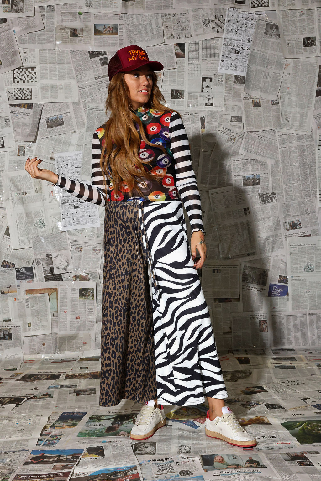 Animal Style Half & Half Cropped Pants (w/ Pockets) **RESTOCKED**