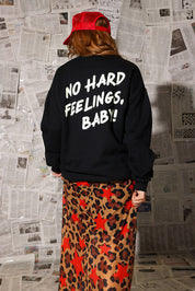 8 Ball No Hard Feelings Black Crew Neck (Screen Print // Front + Back) **RESTOCKED**