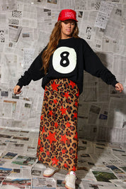 8 Ball No Hard Feelings Black Crew Neck (Screen Print // Front + Back) **RESTOCKED**