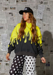 ** PRE-ORDER: ships by 1/19 ** Burnt Toast Original Fleece Hooded Sweatshirt (Yellow/Black)