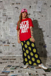 Let's Make Art Red Premium Graphic Tee (Puff Print) **RESTOCKED**