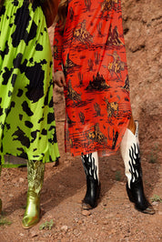 Hold Your Horses Boxy Mesh Dress