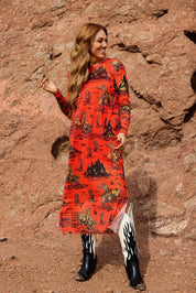 Hold Your Horses Boxy Mesh Dress