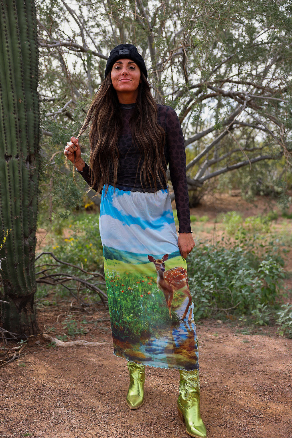 That's Cute Doe Mesh Skirt