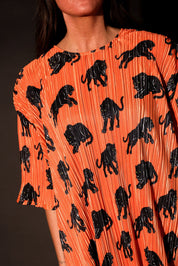 Midnight Strike Plisse Maxi Skirt Set