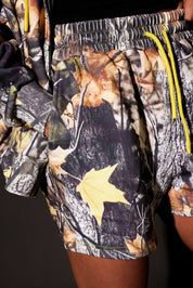 Caught Smiling Camo Fleece Shorts