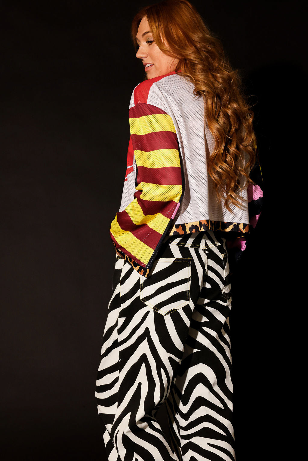 Don’t Quote Me Cropped Jersey Mesh Top