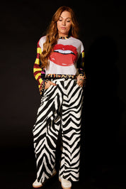 Don’t Quote Me Cropped Jersey Mesh Top