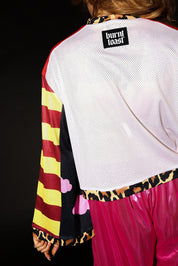 Don’t Quote Me Cropped Jersey Mesh Top